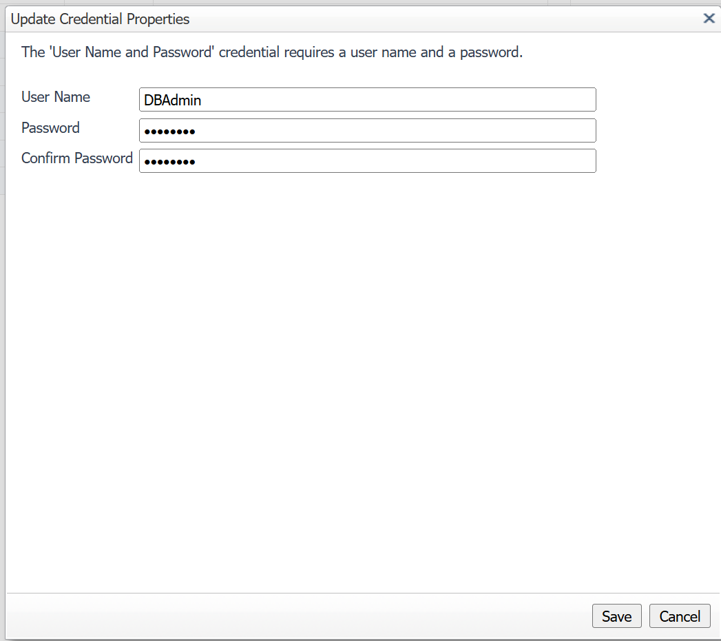 Add a username and password
